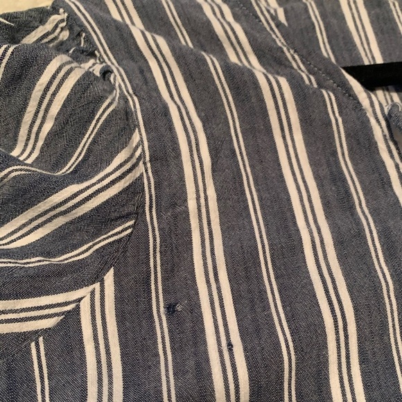 Old Navy Blue and White Striped Mini Dress - Picture 7 of 7